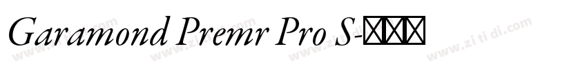 Garamond Premr Pro S字体转换